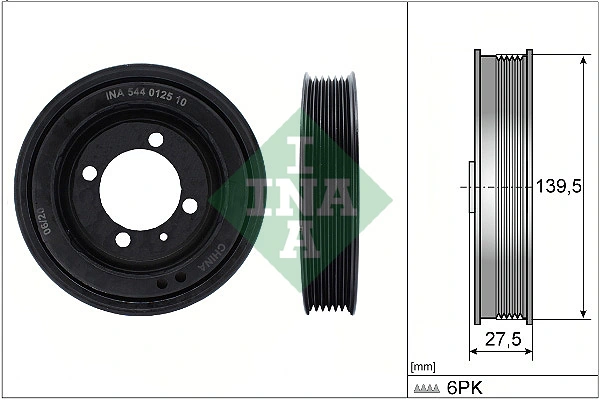 Belt Pulley, crankshaft